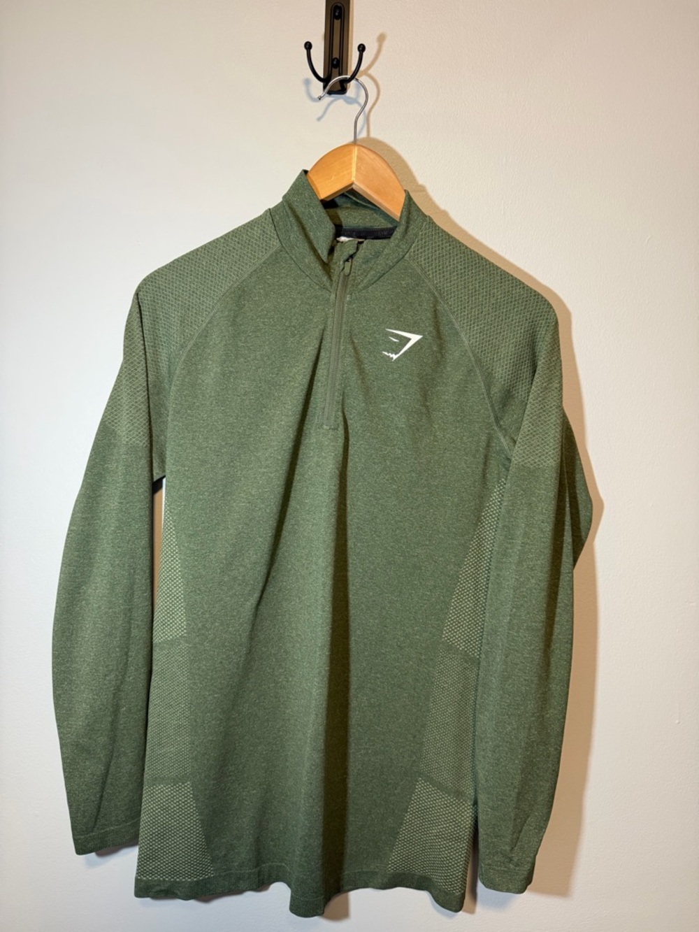 Gymshark Olive Half-Zip Training Top